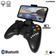 Controle Joystick sem Fio Bluetooth para Celular Android/IOS com Suporte KA-9021 Kapbom